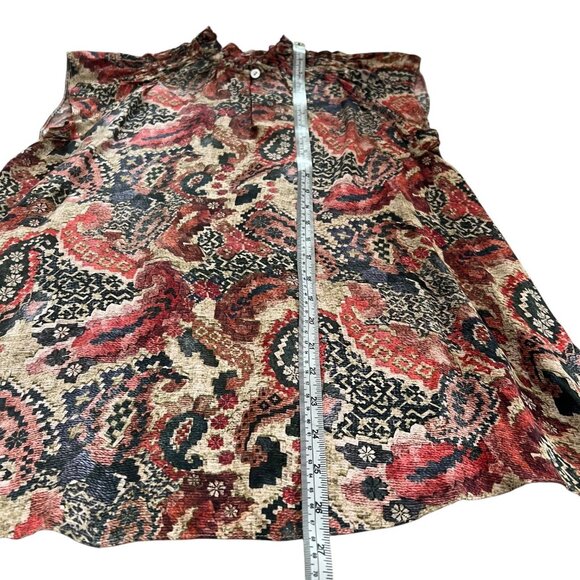 Chufy Forever Patagonia Paisley Sleeveless Blouse Multicolor Size‎ Small Boho - Picture 8 of 9